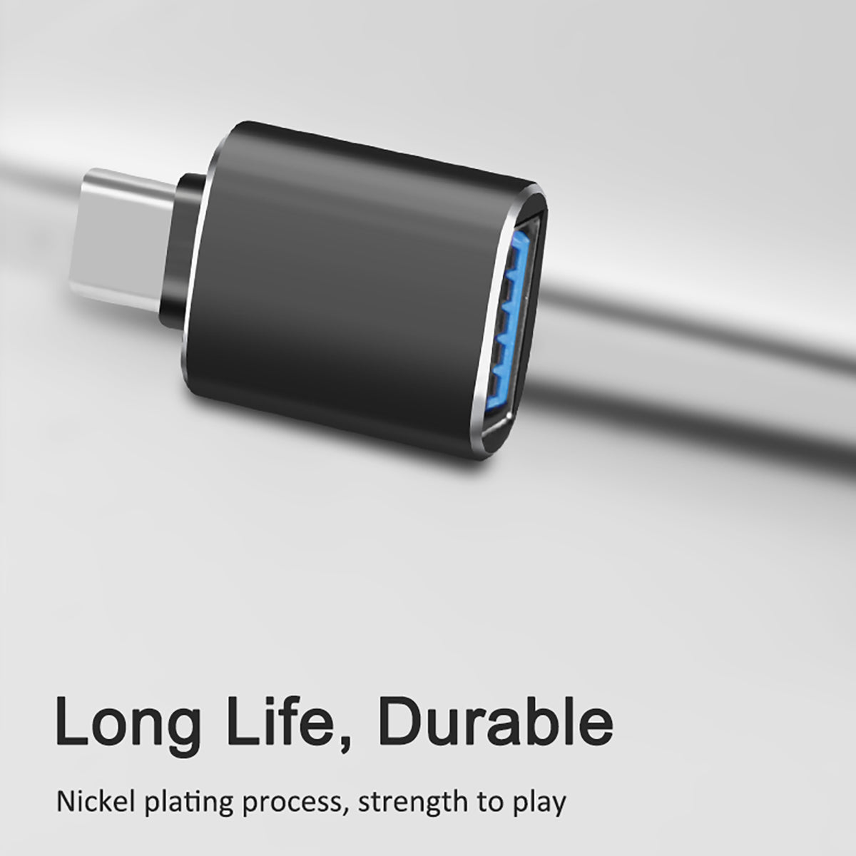 Durable FT-ADA27 Type-C to USB Adapter with nickel plating for long life and reliable performance in daily use.